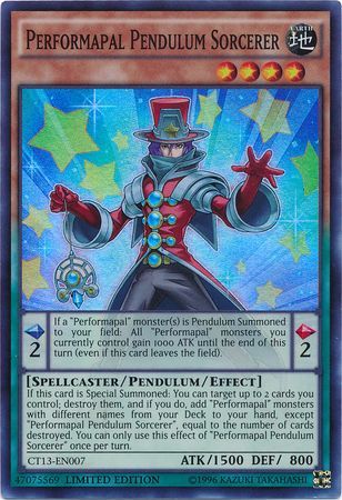 Performapal Pendulum Sorcerer - CT13-EN007 - Super Rare - Limited Edition