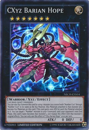 CXyz Barian Hope - NECH-ENS14 - Super Rare - Limited Edition available at 401 Games Canada