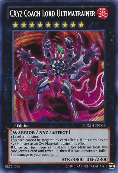 CXyz Coach Lord Ultimatrainer - NUMH-EN038 - Secret Rare - 1st Edition available at 401 Games Canada