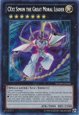 CXyz Simon the Great Moral Leader - NUMH-EN040 - Secret Rare - Unlimited available at 401 Games Canada