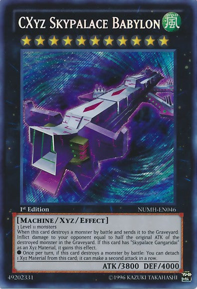 CXyz Skypalace Babylon - NUMH-EN046 - Secret Rare - 1st Edition available at 401 Games Canada