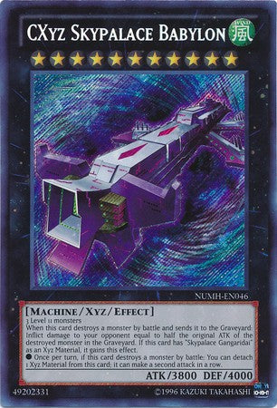 CXyz Skypalace Babylon - NUMH-EN046 - Secret Rare - Unlimited available at 401 Games Canada