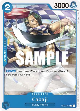 Cabaji - OP02-052 - Common available at 401 Games Canada