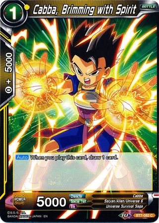 Cabba, Brimming with Spirit - BT7-082 - Common available at 401 Games Canada