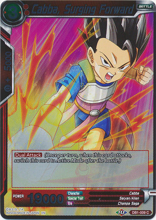 Cabba, Surging Forward - DB1-009 - Common (FOIL) available at 401 Games Canada