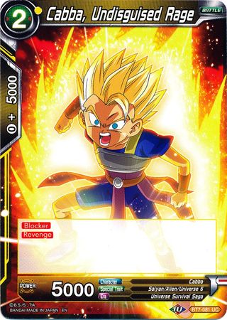 Cabba, Undisguised Rage - BT7-081 - Uncommon available at 401 Games Canada