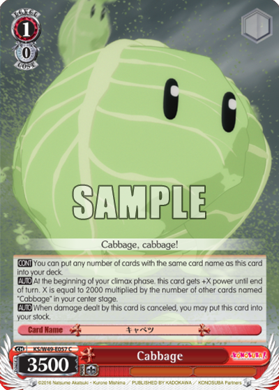 Cabbage - KS/W49 - E057 - Common available at 401 Games Canada