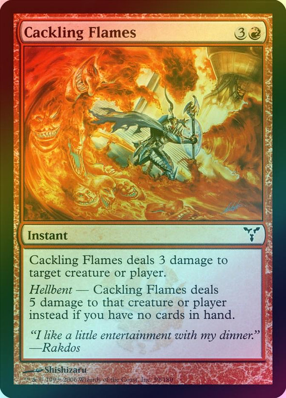 Cackling Flames (Foil) (DIS) available at 401 Games Canada