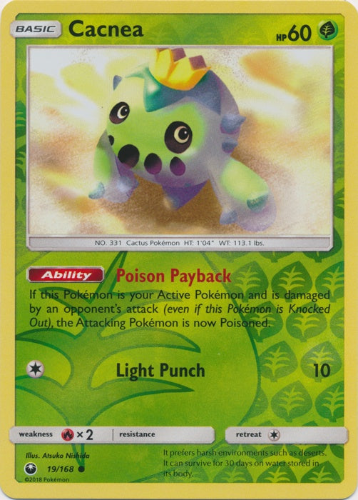 Cacnea - 19/168 - Common - Reverse Holo available at 401 Games Canada