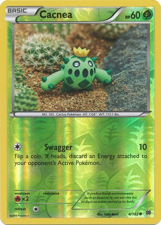 Cacnea - 4/162 - Common - Reverse Holo available at 401 Games Canada