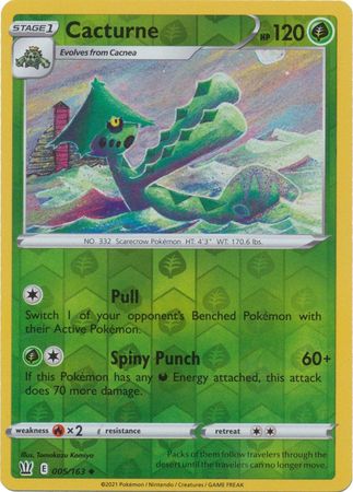 Cacturne - 005/163 - Uncommon - Reverse Holo available at 401 Games Canada