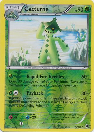 Cacturne - 10/116 - Rare - Reverse Holo available at 401 Games Canada