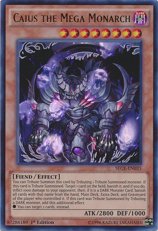 Caius the Mega Monarch - SECE-EN035 - Ultra Rare - 1st Edition available at 401 Games Canada