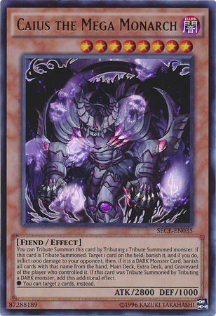 Caius the Mega Monarch - SECE-EN035 - Ultra Rare - Unlimited available at 401 Games Canada