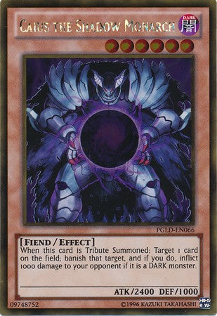 Caius the Shadow Monarch - PGLD-EN066 - Gold Rare - Unlimited available at 401 Games Canada