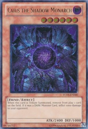 Caius the Shadow Monarch - TU03-EN000 - Ultimate Rare available at 401 Games Canada