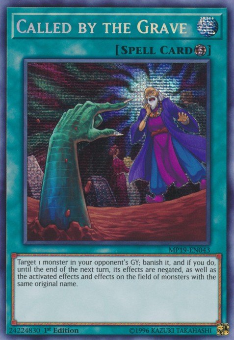 Called by the Grave - MP19-EN043 - Prismatic Secret Rare - 1st Edition available at 401 Games Canada