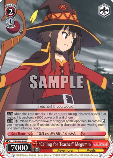 "Calling for Teacher" Megumin - KS/W49-E051 - Uncommon available at 401 Games Canada