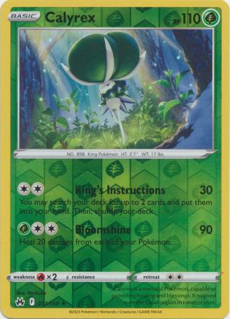 Calyrex - 017/159 - Holo Rare - Reverse Holo available at 401 Games Canada