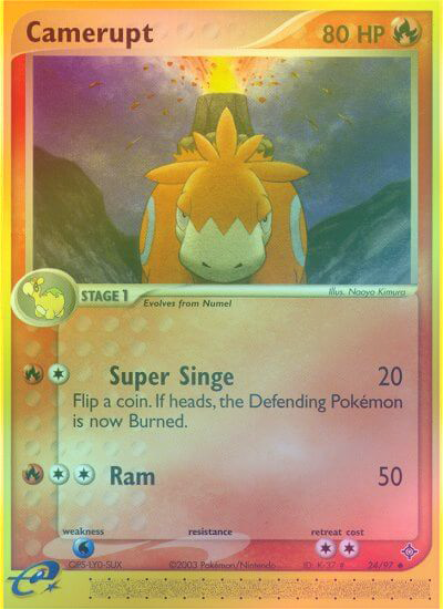 Camerupt - 24/97 - Uncommon - Reverse Holo available at 401 Games Canada