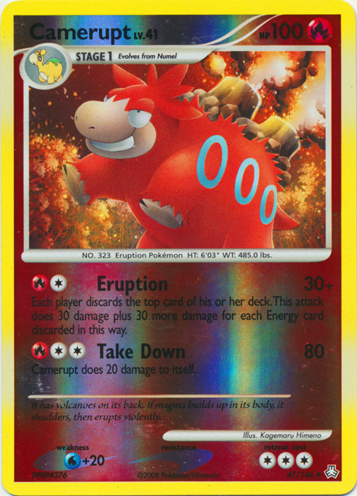 Camerupt - 47/146 - Uncommon - Reverse Holo available at 401 Games Canada