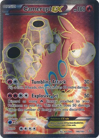 Camerupt EX - 146/160 - Full Art Ultra Rare available at 401 Games Canada