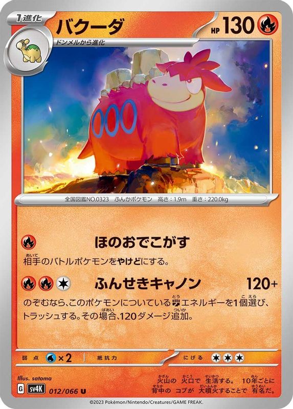 Camerupt (Japanese) - 012/066 - Uncommon