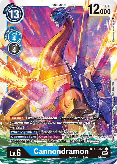 Cannondramon - BT10-028 - Uncommon available at 401 Games Canada