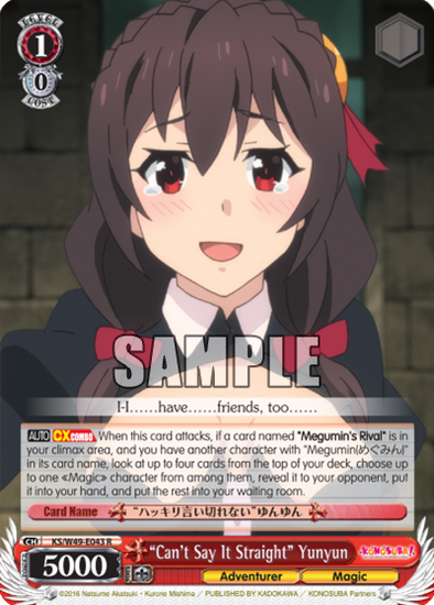 "Can't Say It Straight Yunyun - KS/W49-E043 - Rare available at 401 Games Canada