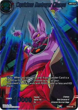 Capricious Destroyer Champa - EX03-06 - Expansion Rare (Foil) available at 401 Games Canada