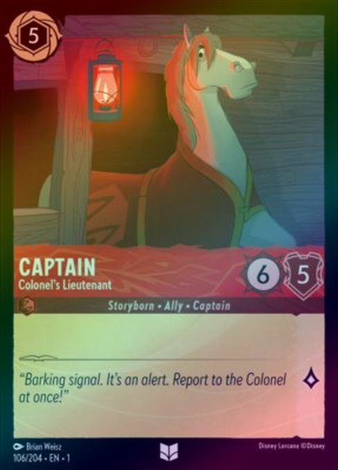 Captain (Colonel's Lieutenant) - 106/204 - Uncommon (Foil) available at 401 Games Canada