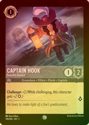 Captain Hook (Forceful Duelist) - 174/204 - Common (Foil) available at 401 Games Canada