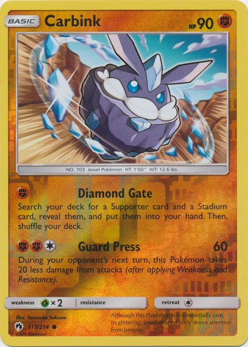 Carbink - 117/214 - Common - Reverse Holo available at 401 Games Canada