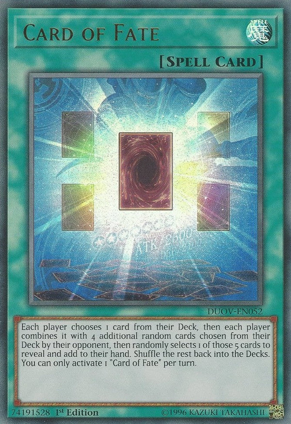Card of Fate - DUOV-EN052 - Ultra Rare - 1st Edition available at 401 Games Canada