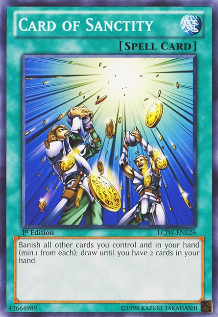 Card of Sanctity - LCJW-EN126 - Common - 1st Edition available at 401 Games Canada