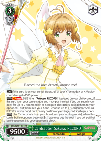 Cardcaptor Sakura: RECORD - CCS/WX01-E034 - Double Rare available at 401 Games Canada