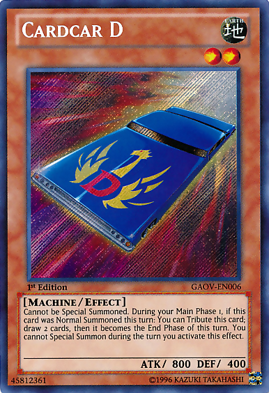 Cardcar D - GAOV-EN006 - Secret Rare - 1st Edition available at 401 Games Canada