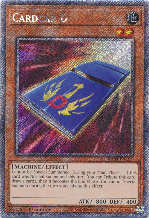 Cardcar D (Platinum Secret Rare) - RA04-EN181 - Platinum Secret Rare - 1st Edition