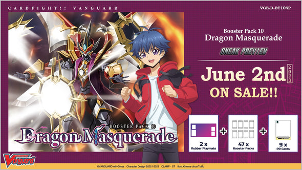 Cardfight!! Vanguard - Dragon Masquerade Sneak Preview Kit available at 401 Games Canada