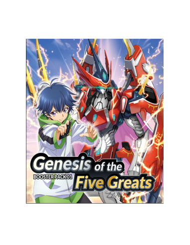 401 Games Canada - Cardfight!! Vanguard - VGE-D-BT01 - Booster Pack 01: Genesis of the Five Greats Booster Pack 401 Games Canada - Cardfight!! Vanguard - VGE-D-BT01 - Booster Pack 01: Genesis of the Five Greats Booster Pack