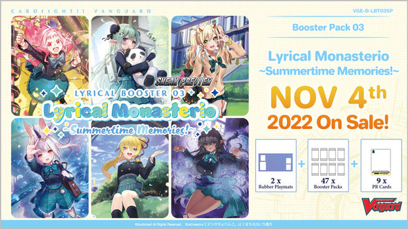 Cardfight!! Vanguard - VGE-D-LTB03 - Lyrical Monasterio - Summertime Memories! Preview Kit available at 401 Games Canada