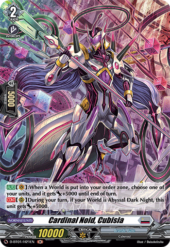 Cardinal Noid, Cubisia - D-BT01/H21 - Holo Rare available at 401 Games Canada