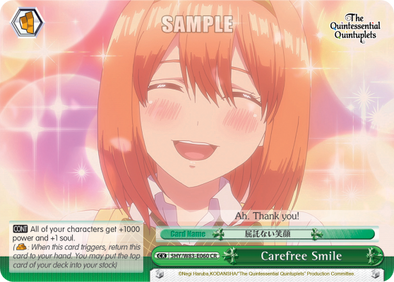 Carefree Smile - 5HY/W83-E060 - Climax Rare available at 401 Games Canada