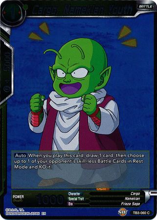 Cargo, Namekian Youth - TB3-060 - Common (FOIL) available at 401 Games Canada