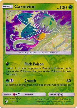 Carnivine - 6/73 - Uncommon - Reverse Holo available at 401 Games Canada