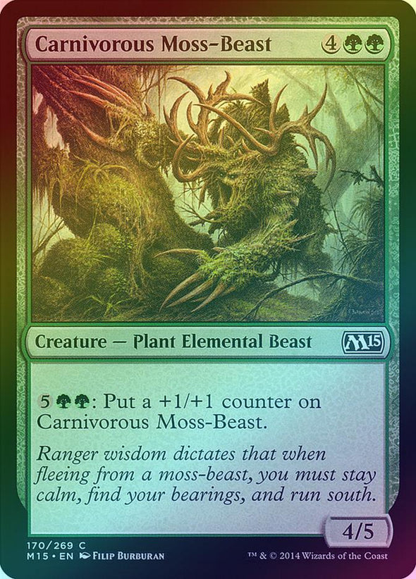 Carnivorous Moss-Beast (Foil) (M15) available at 401 Games Canada
