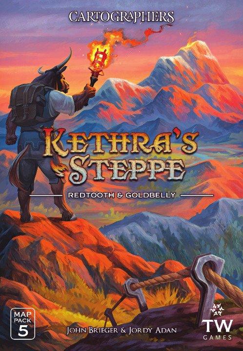 Cartographers Heroes Map Pack 5: Kethra's Steppe - Redtooth & Goldbelly available at 401 Games Canada