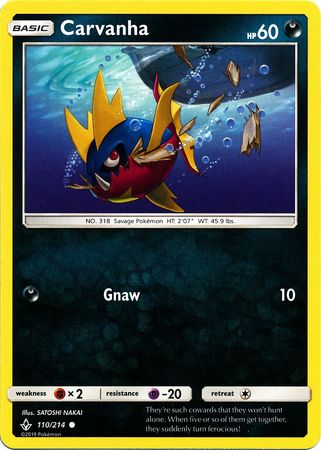 Carvanha - 110/214 - Common available at 401 Games Canada
