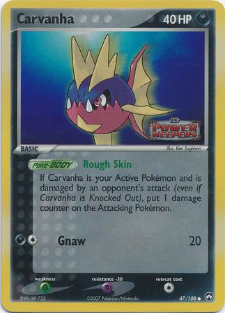 Carvanha - 47/108 - Common - Reverse Holo available at 401 Games Canada