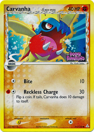 Carvanha - 61/110 - Common - Reverse Holo available at 401 Games Canada